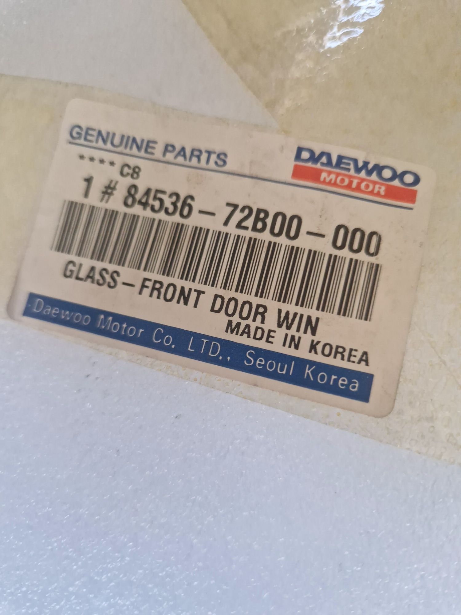 Nowa szyba lewa daewoo Tico
