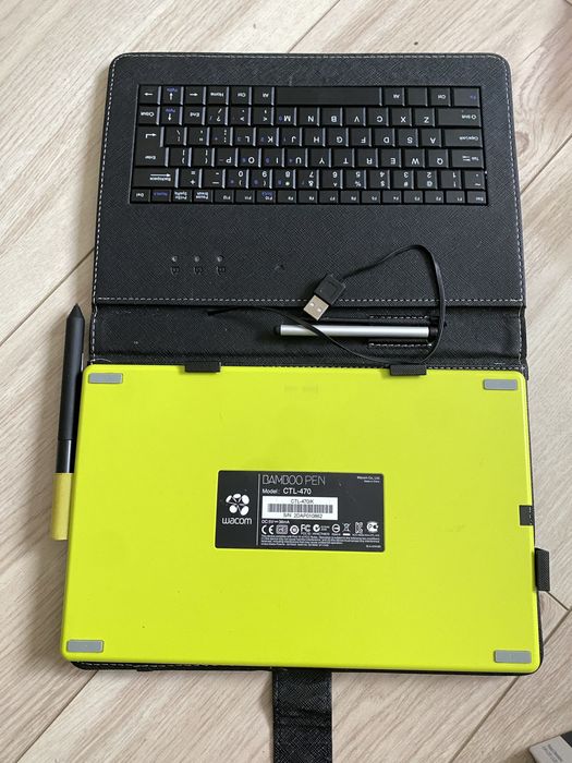 Графічний планшет bamboo ctl-470 з чохлом-клавіатурою