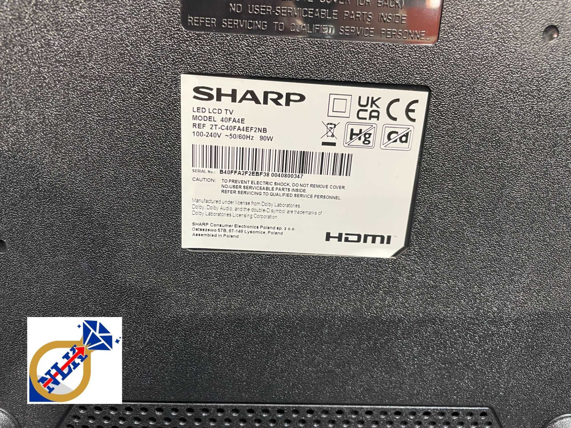 Telewizor Sharp 40" 40FA4E DVB-T2 /Możliwy Transport/