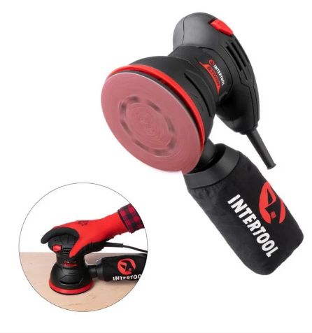 Шлифмашина эксцентриковая INTERTOOL WT-0541 125 мм, 300 Вт