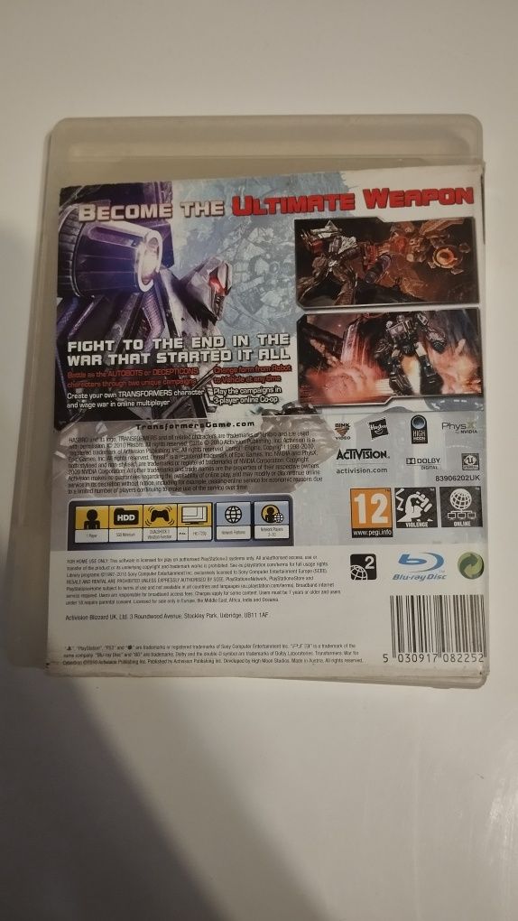 Transformers War for Cybertron PS3 Play Station 3