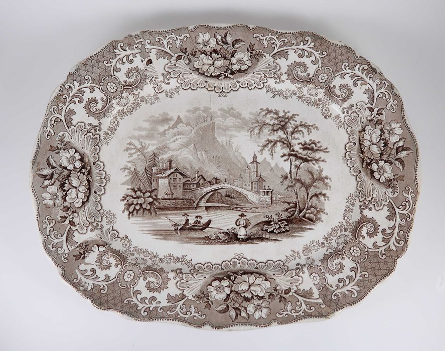 Grande travessa Inglesa Séc. XIX - 44 cm (ref.1)