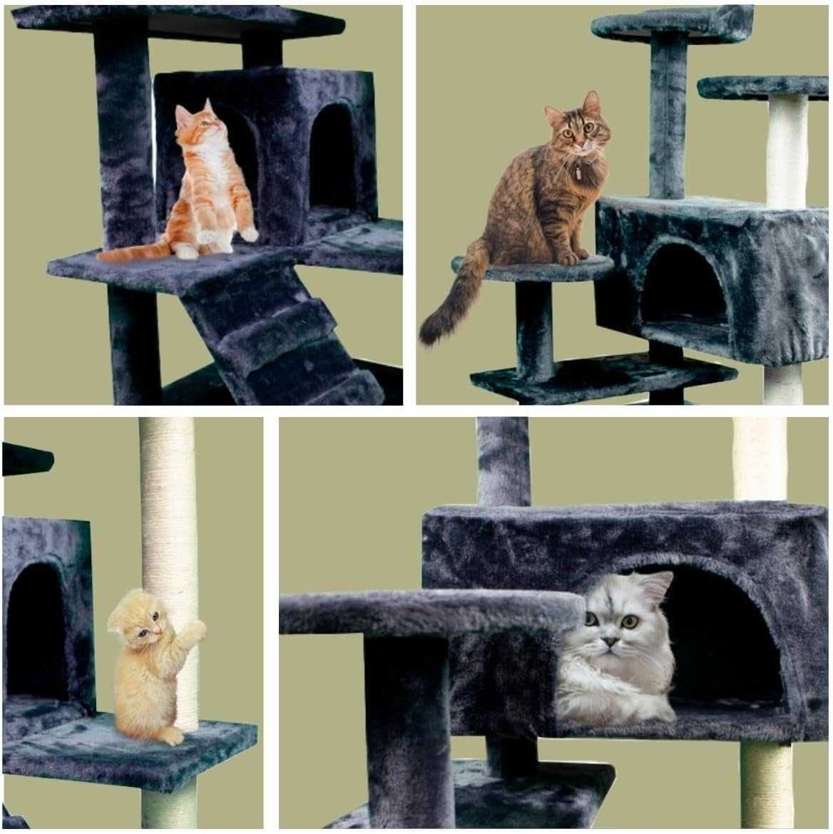 Mobiclinic wieża drapak domek dla kota Tico duży do wspinania do 10 kg