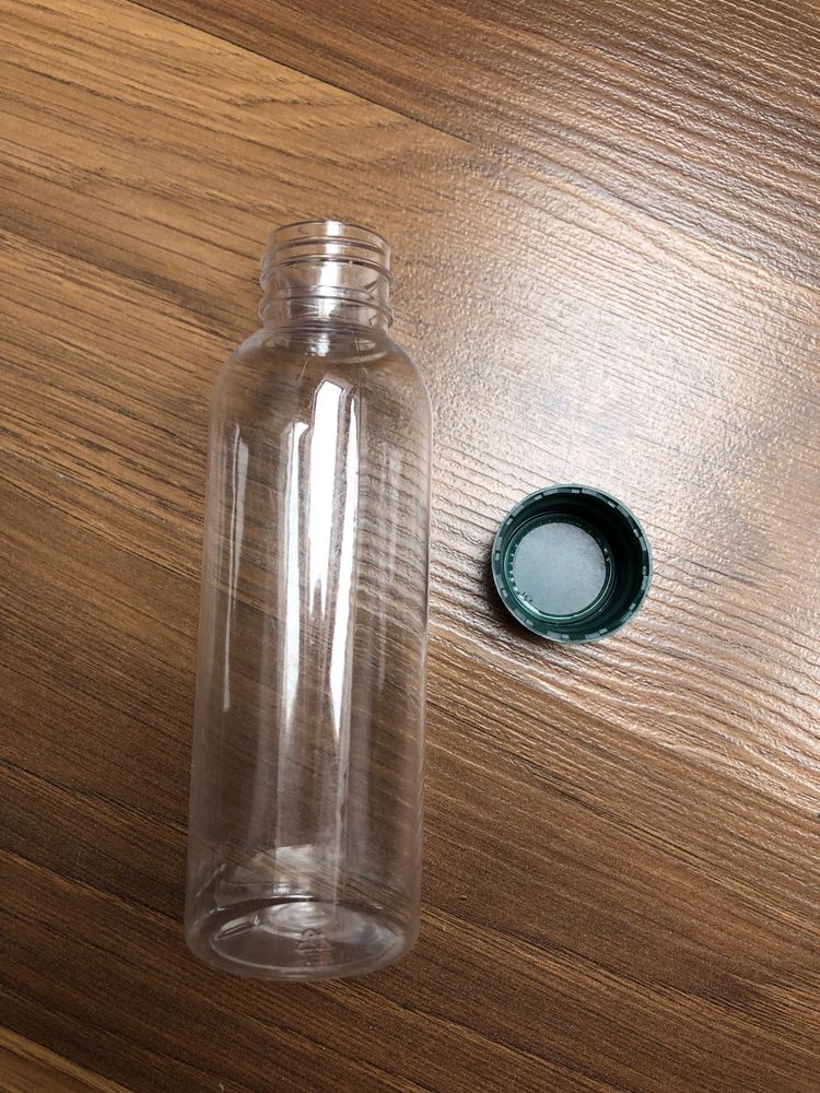 Butelka turystyczna na kosmetyki 100 ml z nakrętką plastikową zieloną