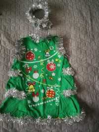 Новогоднее платье костюм ёлочки, конфетки, пряника на 4-6 лет