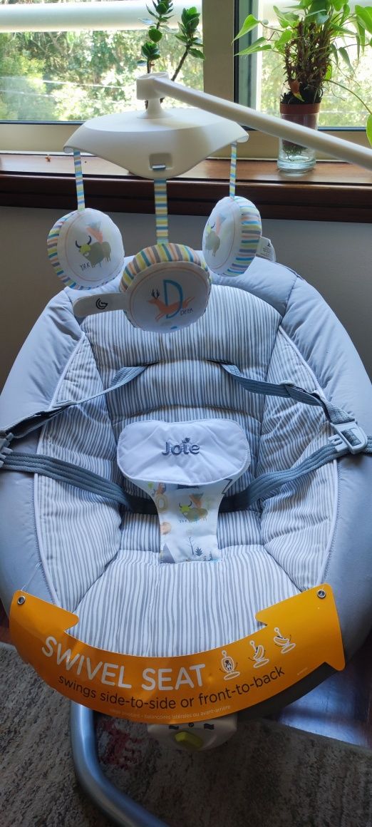 Baloiço bebé Joie Swivel NOVO