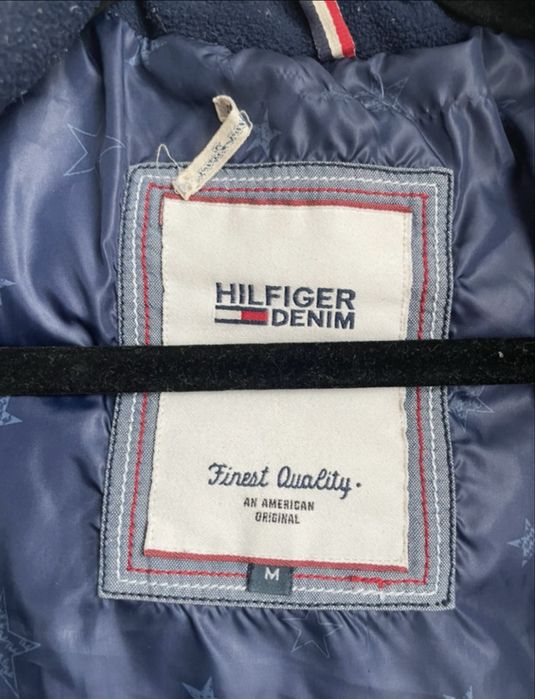 Plaszcz puchowy Tommy hilfiger granatowy roz m