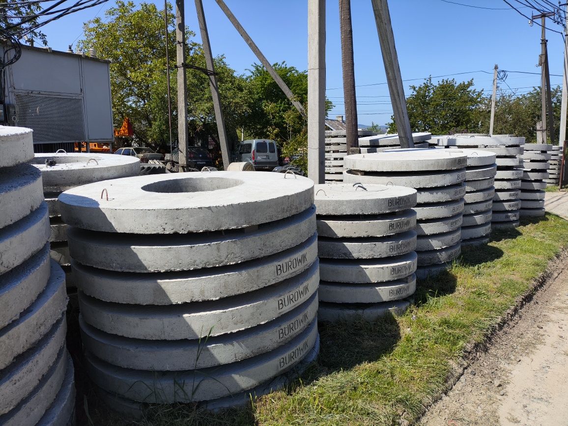 Продаж залізобетонних кілець та плит різних розмірів