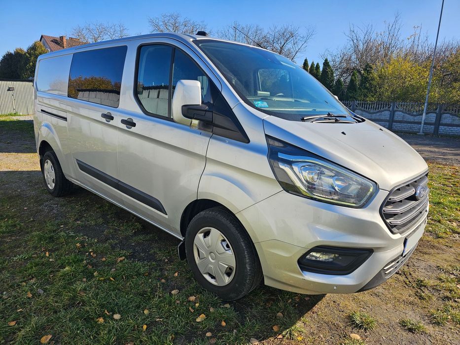 Ford Transit Custom  Ford Transit Custom - brygadówka 6 os., pierwszy właściciel