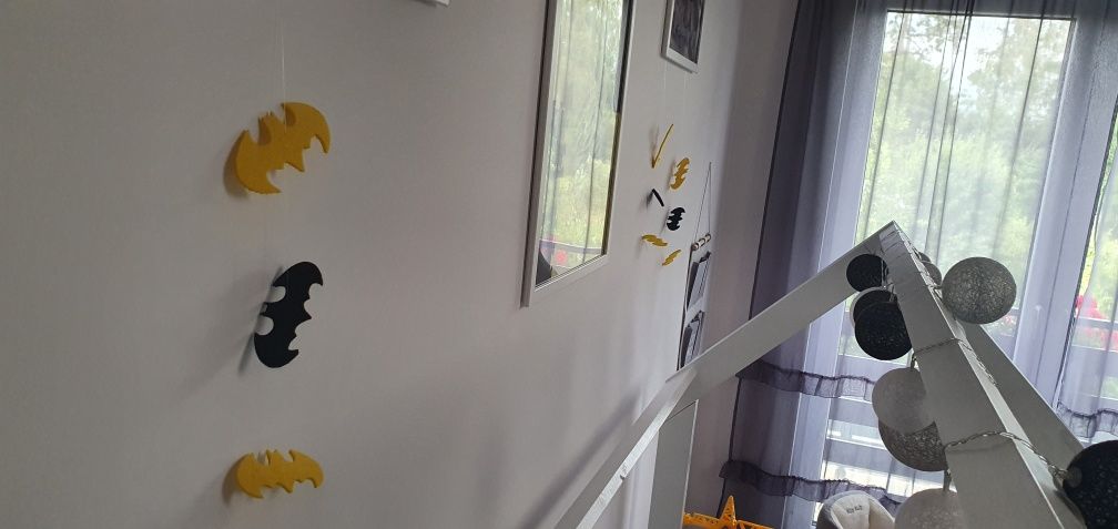 Lampa wisząca sufitowa i stojąca Batman zestaw 2szt.