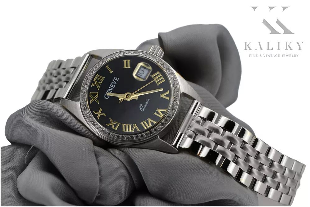 Zegarek damski z białego złota 14k z Brylantami lwd078wdbc&lbw008w P
