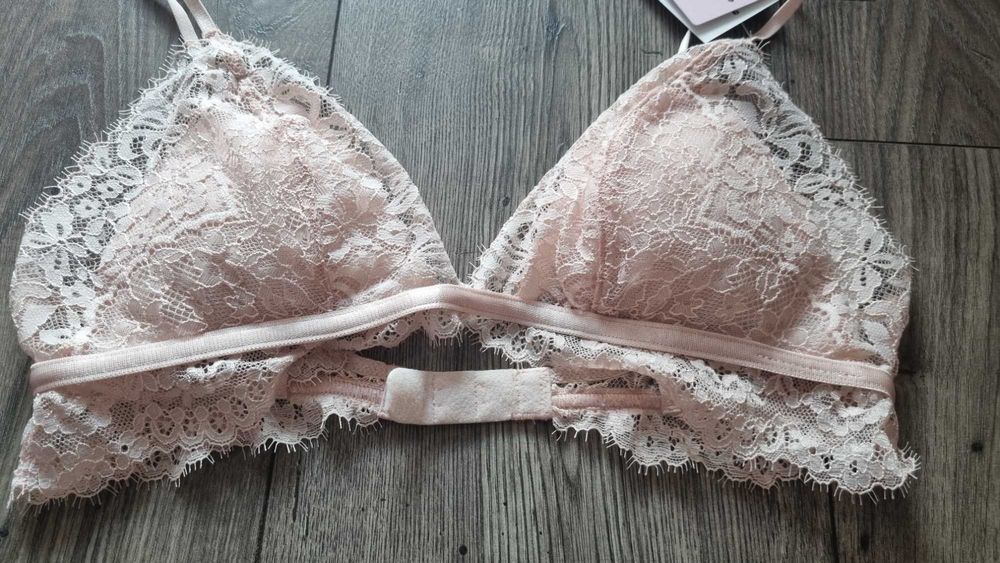 [Nowy z metka] Koronkowy biustonosz H&M, roz. S (75 B)