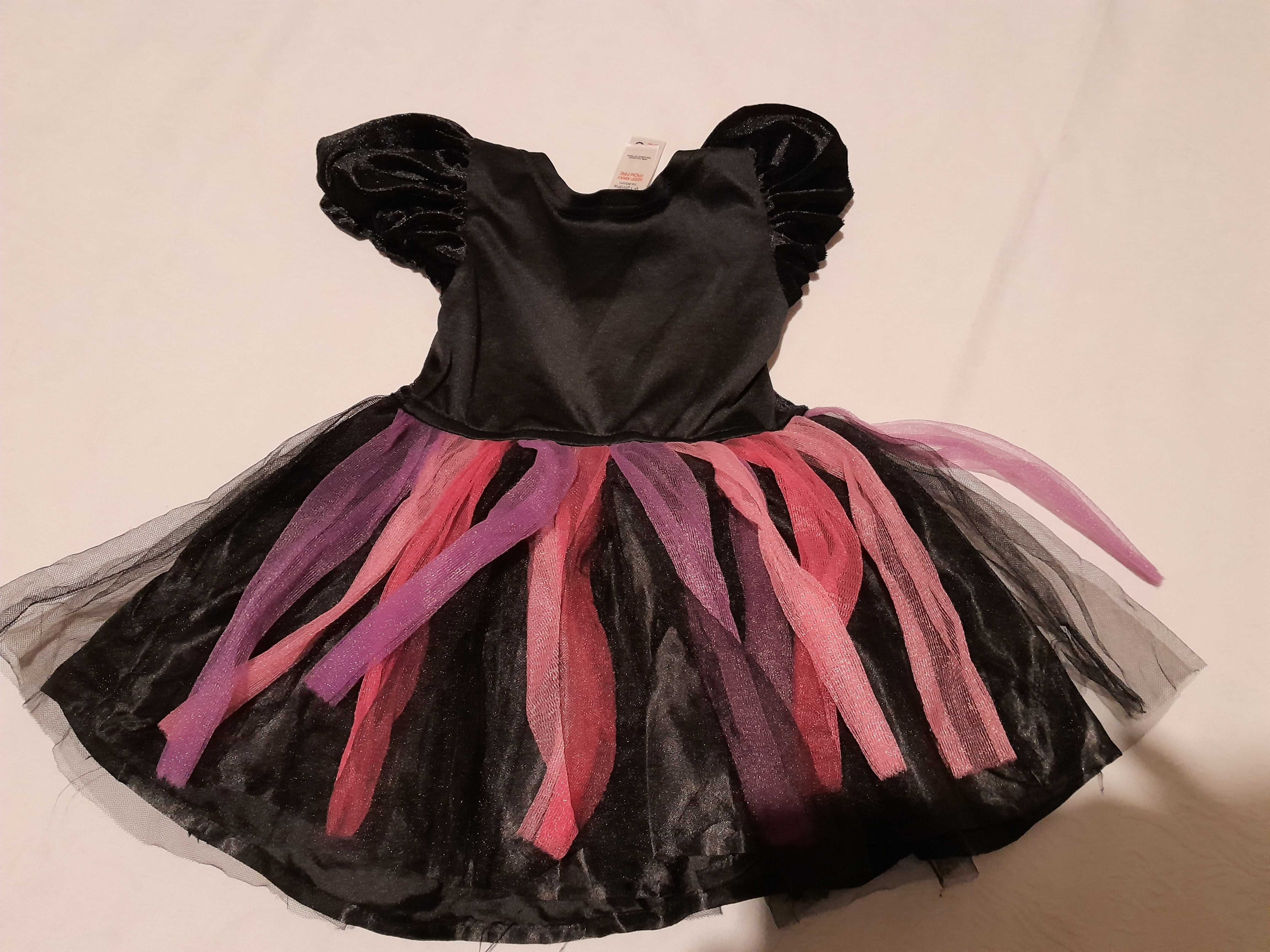 strój sukienka KOT/ Halloween/ bal przebierańców TU do 2 lat
