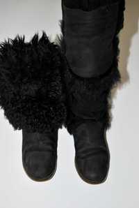 Сапоги женские овчина натуральные лама ботинки зимние угги 23,5 см ugg
