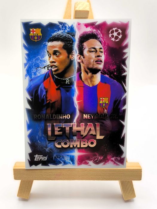 Topps Match Attax 2025/26 Ronaldinho Neymar Lethal Combo FC Barcelona