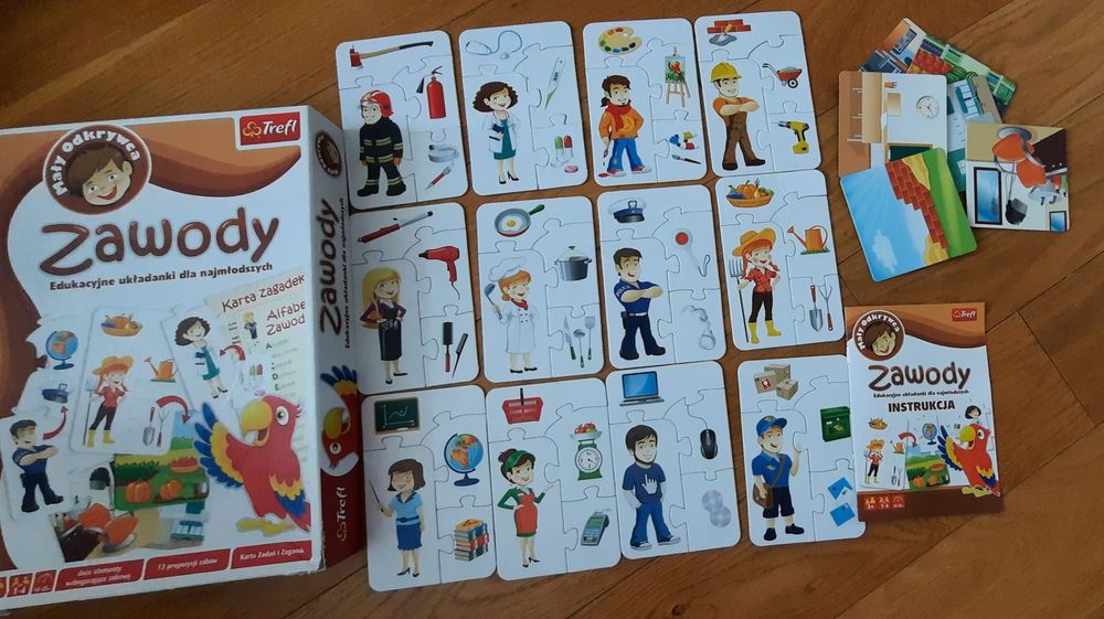 Gra / układanka edukacyjna Zawody Trefl