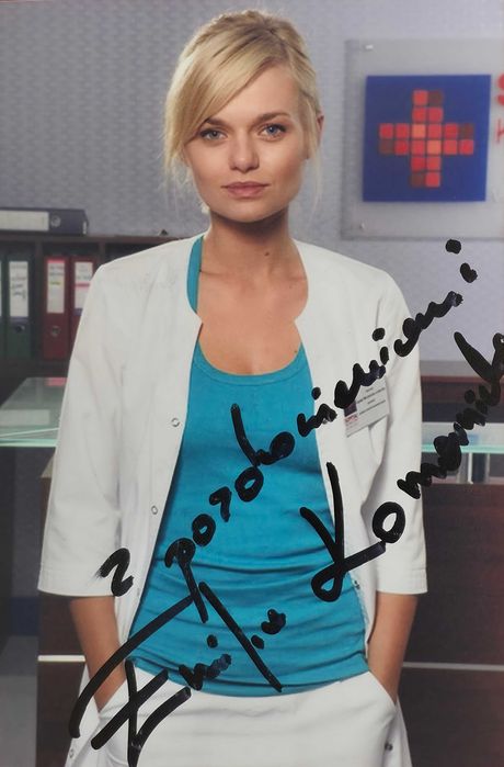 EMILIA KOMARNICKA - oryginalny autograf