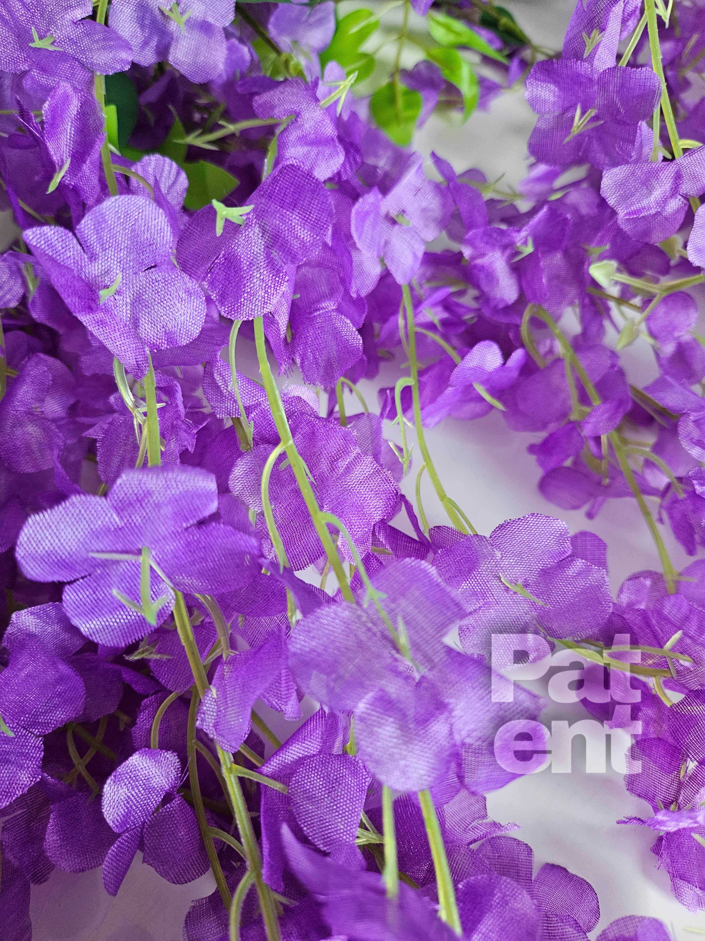 Wisteria fioletowa glicynia sztuczna girlanda dekoracja 12 sztuk