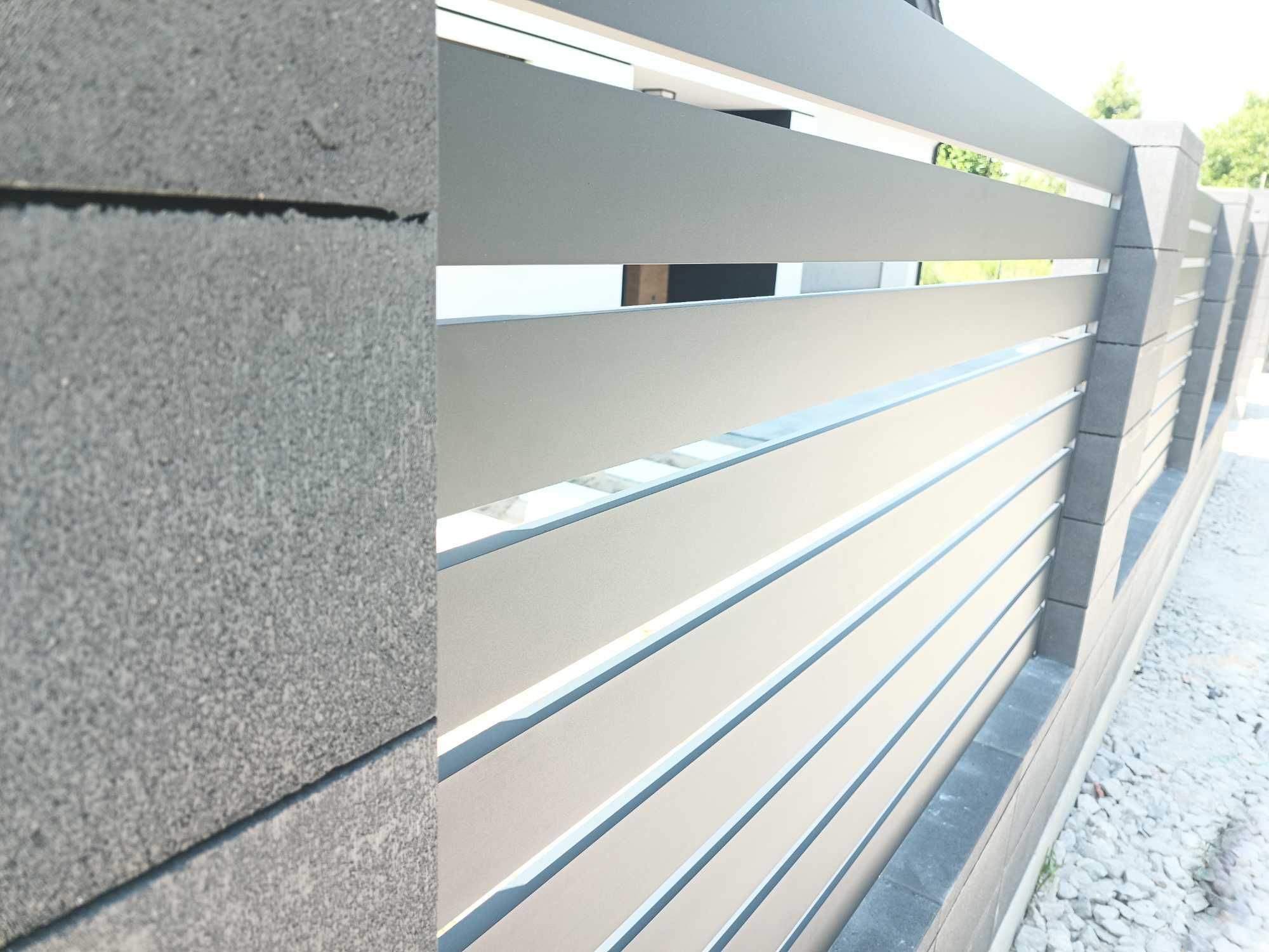 Przęsło aluminium 120x200 malowane proszkowo cena za przęsło