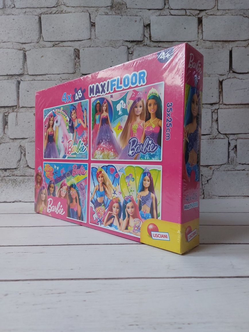 Puzzle 4x48 Barbie Lisciani MaxiFloor nowe prezent