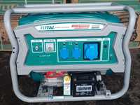 Бензиновый генератор Total TP165006, 5.0/6.5 кВт, колеса, эл.старт