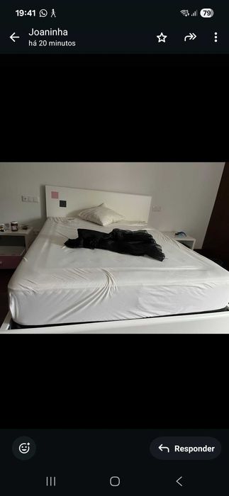 Cama e colchão novos