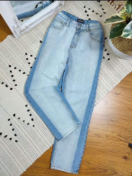 Джинсы мом из комбинированной джинсы