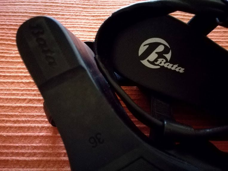 Sandálias Pretas Pele, 36