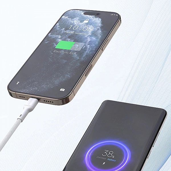 Kabel Dudao L9C Max 240W PD USB-C - USB-C 2m - biały