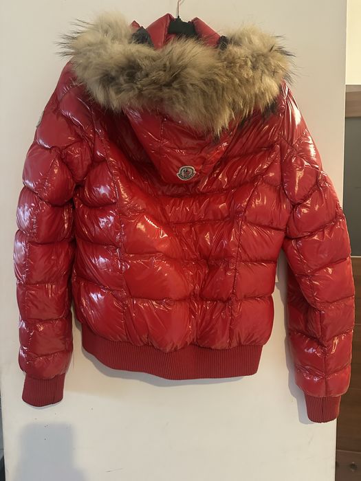 Moncler kurtka puchowa z kołnierzem z jenota