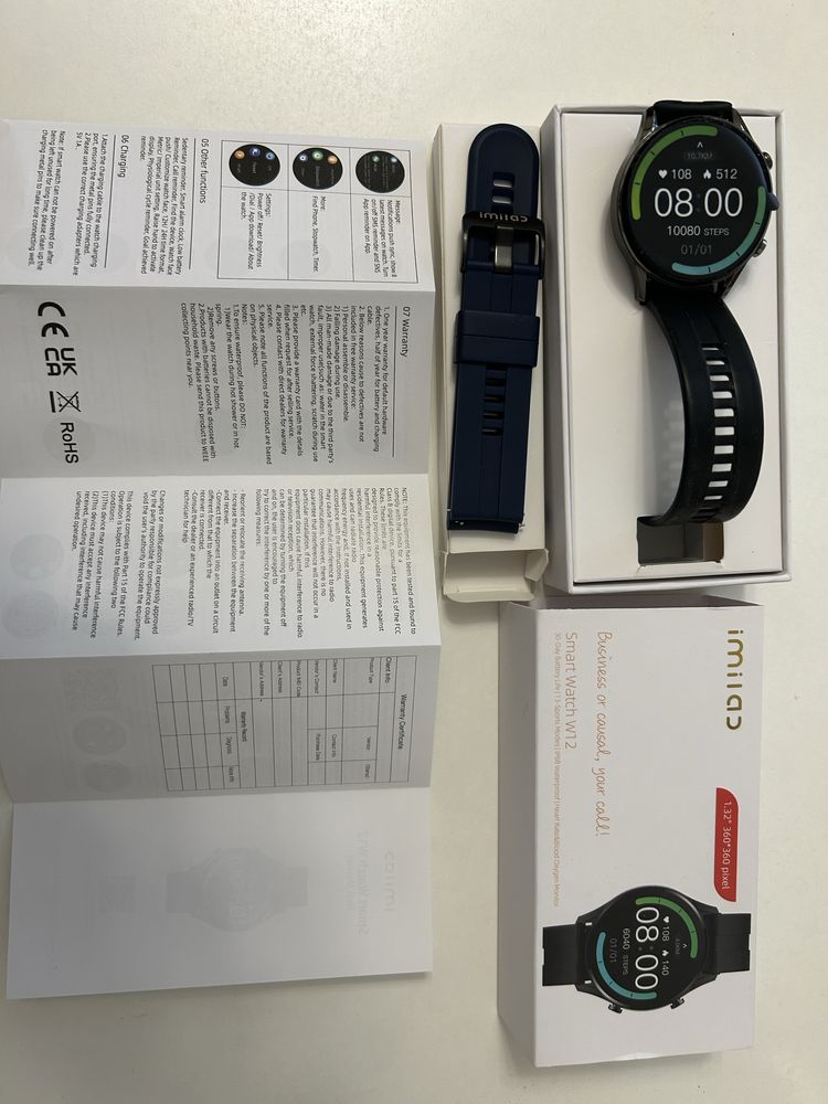 Смарт годинник IMILAB Smart Watch W12 Розумний годинник