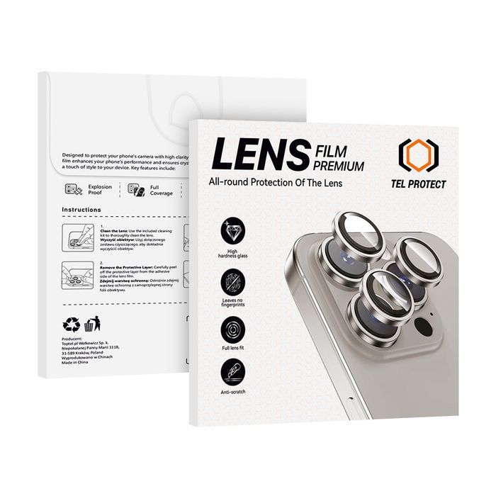 Tel Protect 3D Lens Samsung Galaxy S25 Ultra przezroczyste (5 szt)