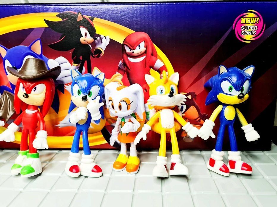 Nowy duży zestaw figurek z gry Sonic zabawki