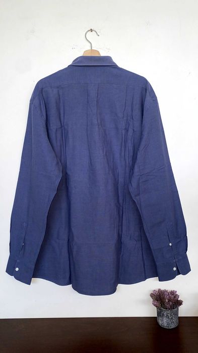 Camisa Mr. Blue Algodão Azul Manga Comprida Regular Fit