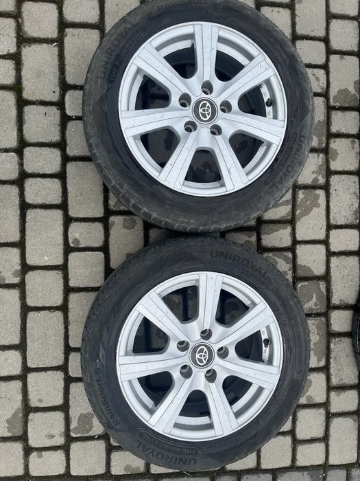 Alufelgi 5x114,3 16 cali Toyota Auris Avensis Corolla opony 205/55/16