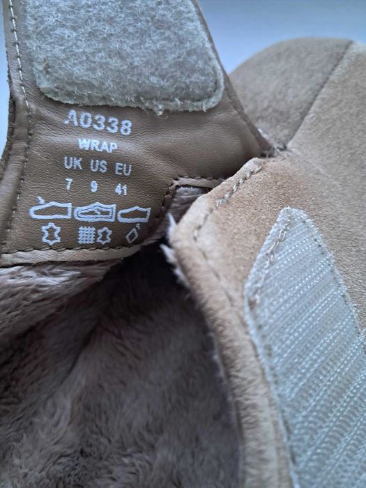 Балетки Hotter з натуральної замші утеплені хутром розмір 41 - 42