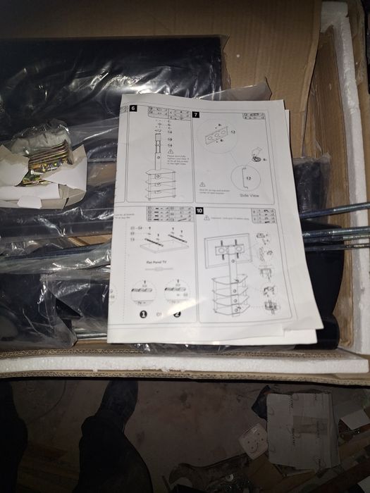 Oryginalna Solidna szklana szafka pod telewizor