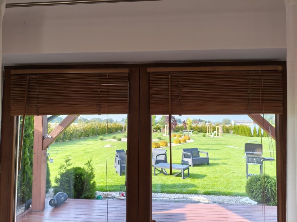 Żaluzje drewniane 80x250 cm. Listwa 27mm