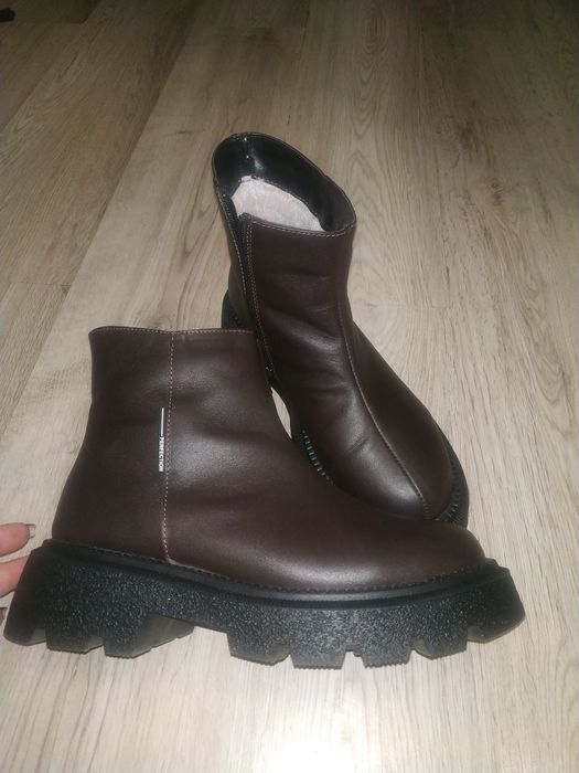 Сапоги Челсі зимові шкіра