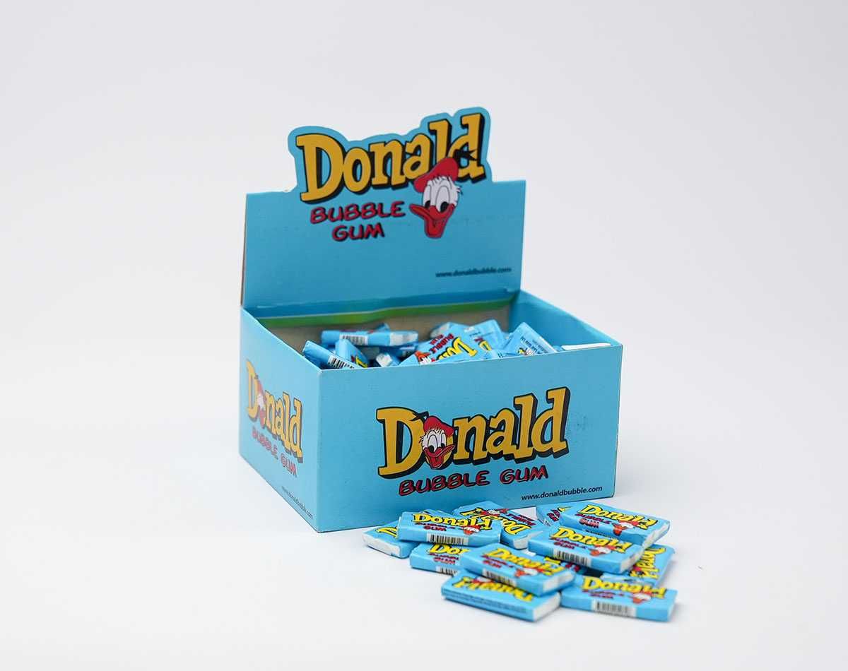Упаковка жувальних гумок Donald bubble Gum Legendary,  жвачка дональд