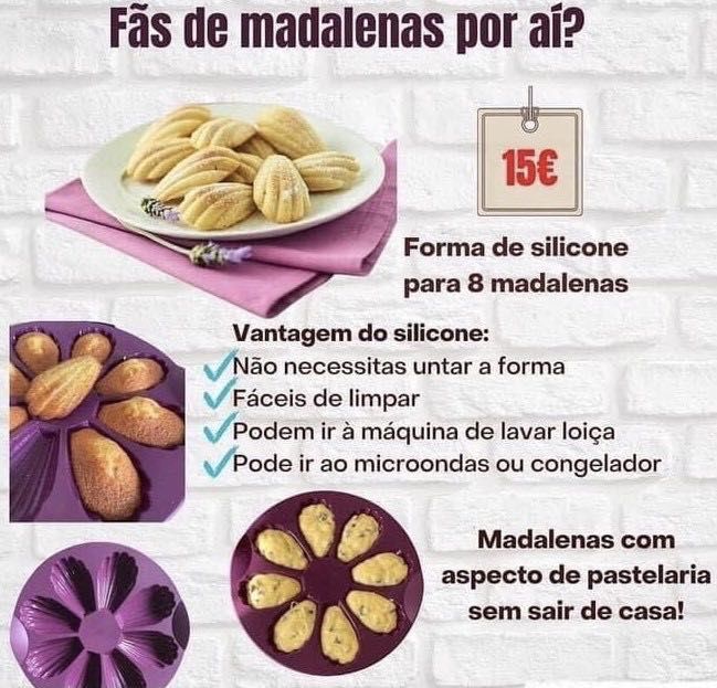 Forma para Madalenas Tupperware