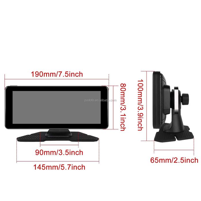 ECRÃ Portátil 7" HD | CARPLAY & ANDROID AUTO sem fios | Camara HD NOVO