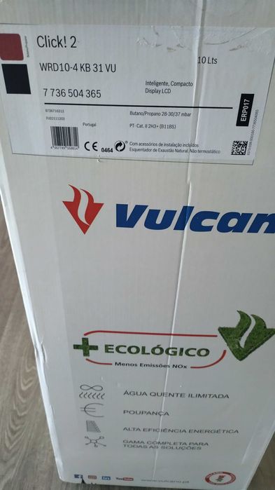 Esquentador Vulcano propano/butano.