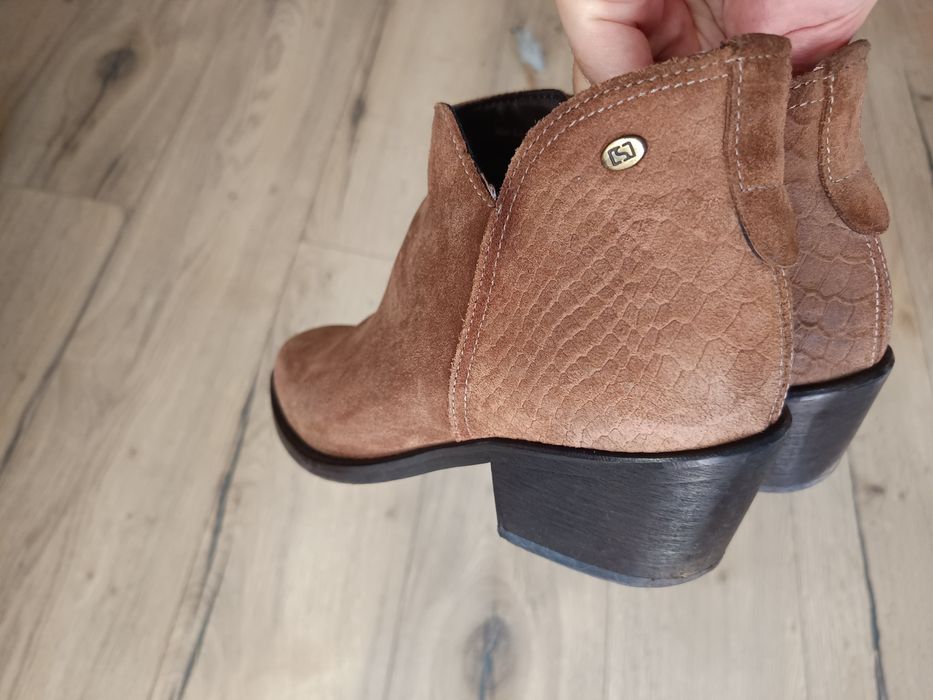 Botim de camurça camel - n38