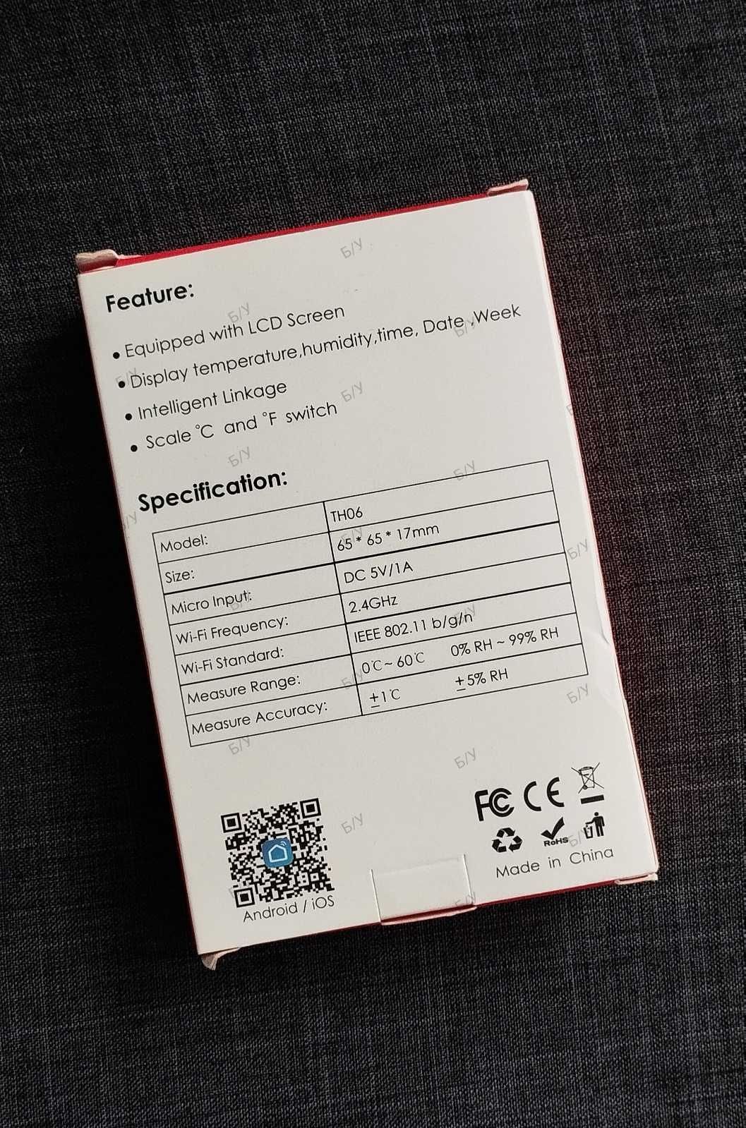 Датчик температуры и влажности Easy Tech/Tuya Smart/USB 5v