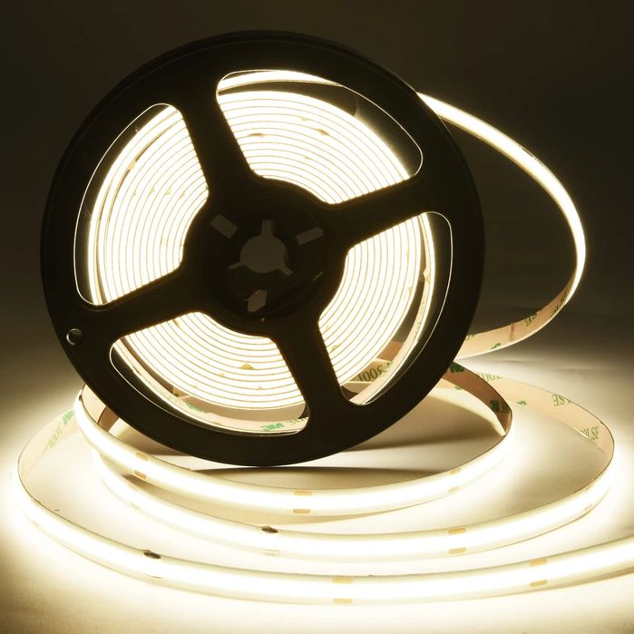 Taśma LED COB 5M 24V Natural White 4000K, 480 LED/m - [Marka]
