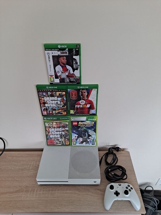 Konsola XBOX ONE S+Gry Kontroler