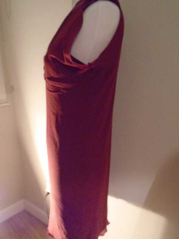Vestido vintage bordeaux lycra e transparência