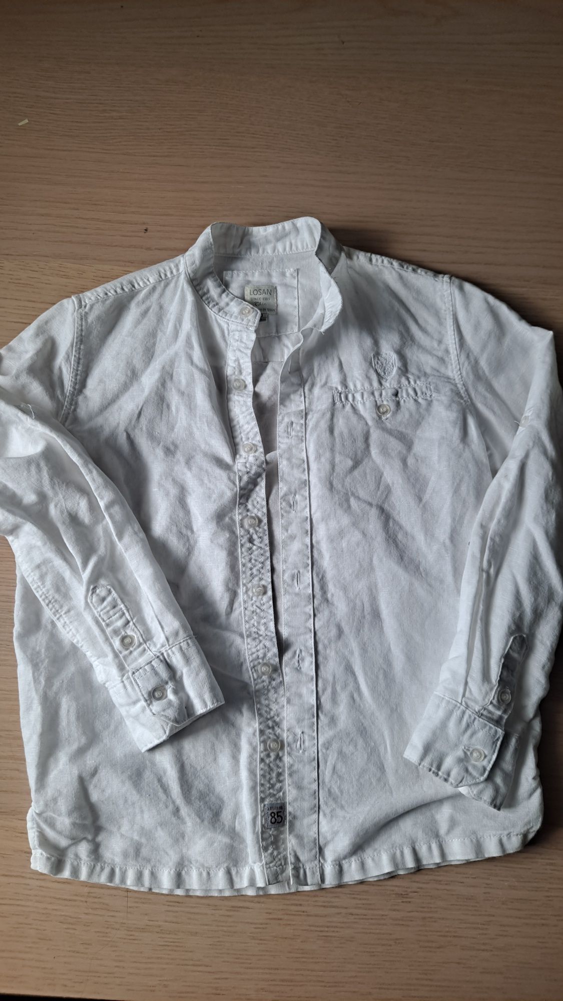 Bawełniana koszula Losan jak nowa biała roz 140