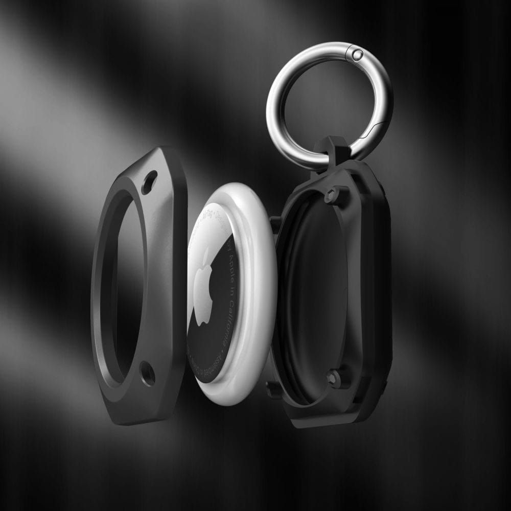 tech-protect rough pro apple airtag black
